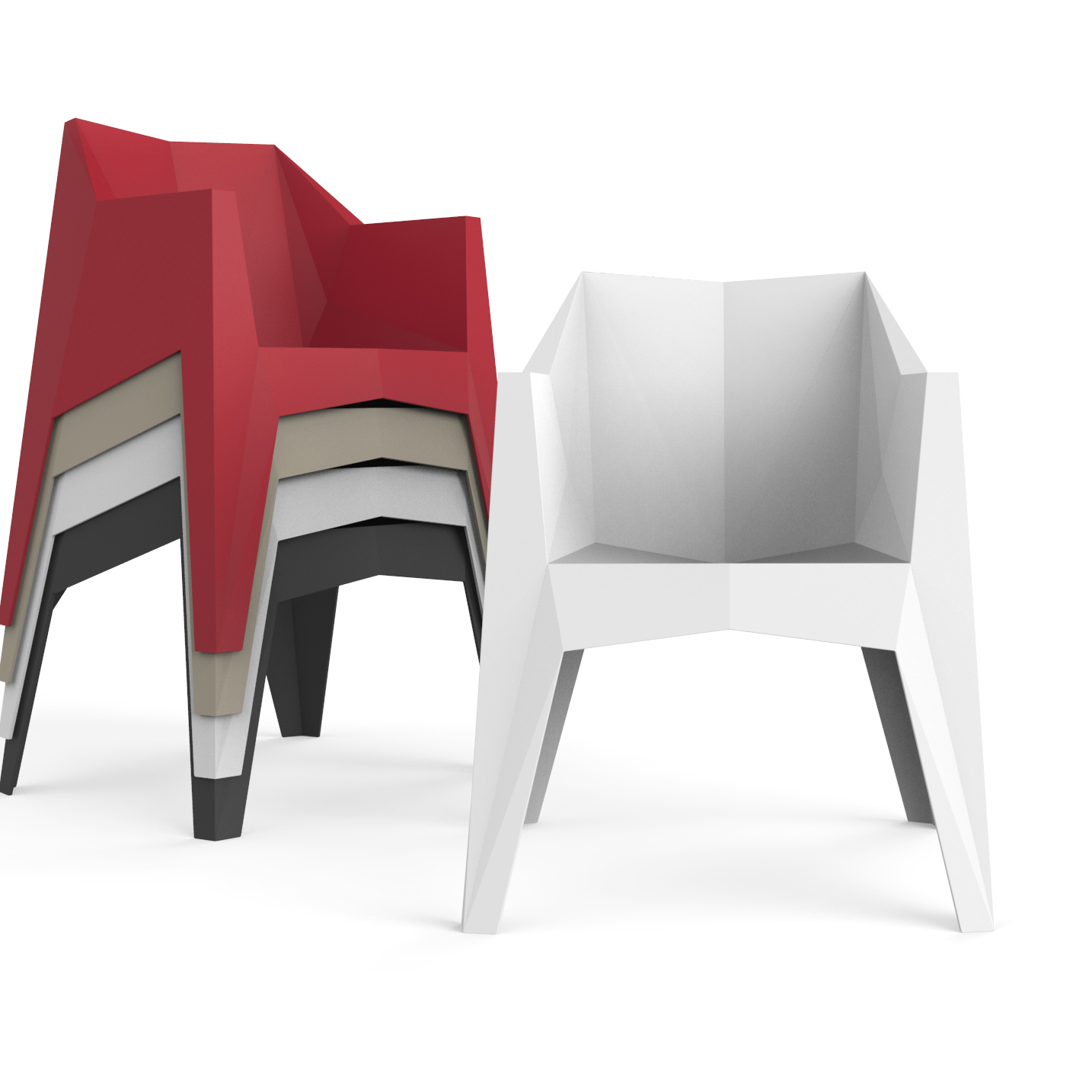 SILLA VOXEL CON BRAZOS VONDOM